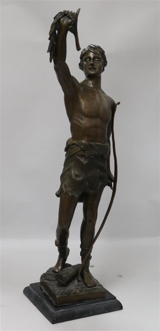 Vainigueuer. A bronze archer